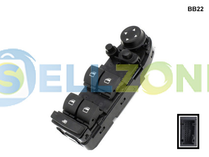 Μαύρη κονσόλα ελέγχου ηλεκτρικών παραθύρών για BMW X5 X6 E70 E71 - BB22