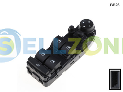 Κονσόλα κουμπιών 4 ηλεκτρικών παραθύρων για BMW 5 E60 E61 - BB26