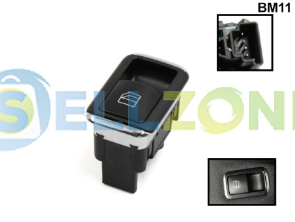 Διακόπτης ηλεκτρικού παραθύρου με διακόσμηση χρωμίου για Mercedes C Class W204 E Class W212 - BM11
