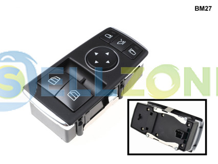 Κονσόλα χρωμίου για ηλεκτρικά παράθυρα για Mercedes C Class SL - BM27