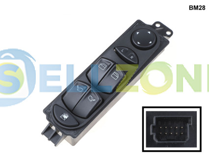 Διακόπτης ηλεκτρικών παραθύρων 10 ακίδων για Mercedes Vito Viano - BM28