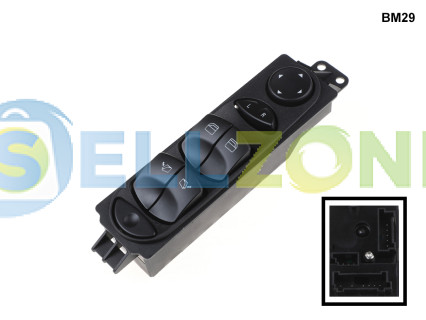 Κουμπιά ηλεκτρικού παραθύρου για Mercedes Sprinter W906 VW Crafter - BM29