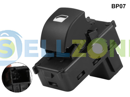 Διακόπτης ηλεκτρικού παραθύρου συνοδηγού για Peugeot 207 Partner Tepee Citroen C4 - BP07