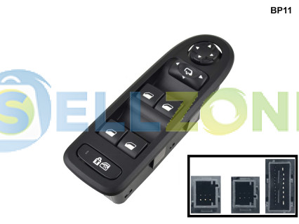 Διακόπτης ηλεκτρικών παραθύρων για Citroen C5 Peugeot 308 508 - BP11