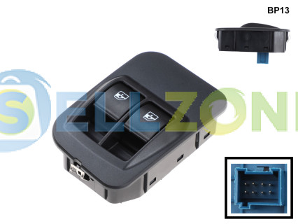 Διακόπτης ηλεκτρικών παραθύρων με 8 ακίδες για Peugeot Bipper Citroen Fiat - BP13