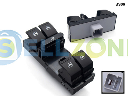 Διακόπτης ηλεκτρικών παραθύρων για Skoda Fabia Octavia - BS06