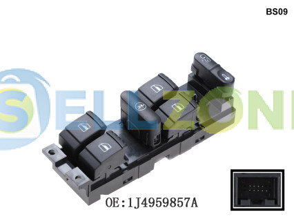Διακόπτης ηλεκτρικών παραθύρων για Skoda Fabia Octavia - BS09