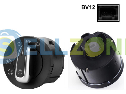 Διακόπτης Φώτων αυτοκινήτου και προβολέων για VW GOLF 5 6 Passat - BV12