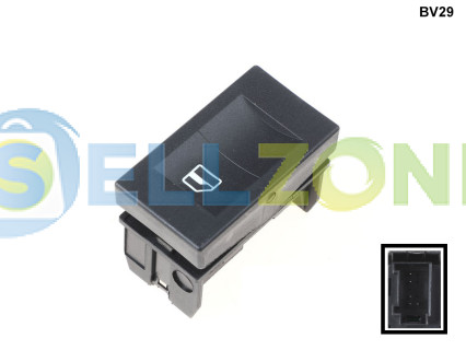 Μονό κουμπί για ηλεκτρικά παράθυρα για VW Polo 95-02 - BV29