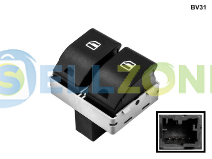 Διακόπτης με 2 κουμπιά ηλεκτρικών παραθύρων για VW Polo Seat - BV31