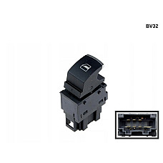 Διακόπτης ηλεκτρικών παραθύρων με κομψό σχεδιασμό χρώμιου για VW Polo Skoda Fabia - BV32 - Sellzone.bg Διακόπτης ηλεκτρικών παραθύρων με κομψό σχεδιασμό χρώμιου για VW Polo Skoda Fabia - BV32