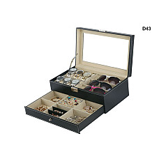 Μεγάλο πολυτελές κουτί για ρολόγια και αξεσουάρ - D43