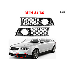 Πλαϊνά δίχτια εμπρός προφυλακτήρα μα΄ύρα για Audi A4 B6 - DA17 - Sellzone.bg Πλαϊνά δίχτια εμπρός προφυλακτήρα μα΄ύρα για Audi A4 B6 - DA17