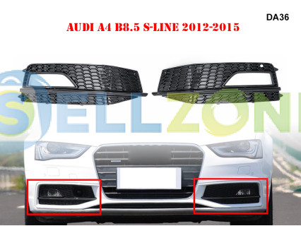 Πλαϊνά δίχτια εμπρός προφυλακτήρα τύπου RS για Audi A4 B8.5 Sline - DA36