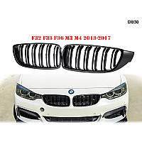 Διπλές M γρίλιες νεφρά μπροστινού προφυλακτήρα M3-M4  για BMW F32 F33 F36 F80 F82 - DB30