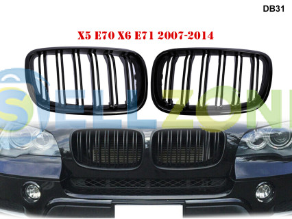 Υψηλής ποιότητας διπλές M γρίλιες νεφρά για BMW E70 E71 2007-2014 - DB31