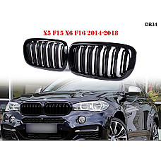 Διπλές M γρίλιες νεφρά X5 X6 για BMW F15 F16 2014-2018 - DB34 - Sellzone.bg Διπλές M γρίλιες νεφρά X5 X6 για BMW F15 F16 2014-2018 - DB34