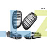 Διπλές M γρίλιες νεφρά για BMW E46 COUPE 03-05 - DB39 - Изображение 1