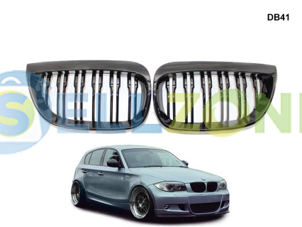 Διπλές M γρίλιες νεφρά για BMW 1 E87 2004-2007 - DB41