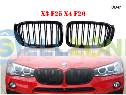 Διπλές M γρίλιες νεφρά για BMW X3 X4 F25 F26 - DB47
