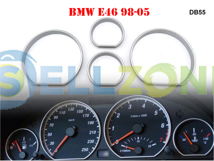 Δαχτυλίδια Καντράν Χρωμίου για BMW E46 1998-2005 - DB55