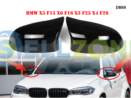Καλύμματα καθρεπτών τύπου M Sport για BMW X5 F15 X6 X3 X4 - DB69