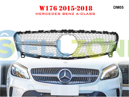 Διαμαντένια μπροστινή γρίλια για Mercedes A W176 - DM05