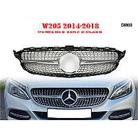 Διαμαντένια γρίλια για μπροστινό προφυλακτήρα για Mercedes C W205 14-18 ετών AMG - DM09 - Sellzone.bg Διαμαντένια γρίλια για μπροστινό προφυλακτήρα για Mercedes C W205 14-18 ετών AMG - DM09
