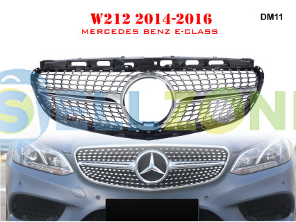 Μπροστινές γρίλιες τύπου Diamond για Mercedes E W212 14-16 ετών AMG - DM11