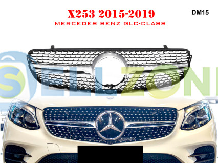 Διαμαντένια γρίλια υψηλής ποιότητας για Mercedes GLC X253 15-19 ετών. AMG - DM15