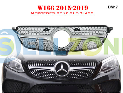 Διαμαντένια μπροστινή γρίλια Mercedes GLE W166 15-19. AMG - DM17