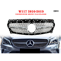 Μπροστινή γρίλια με ασημιές αποχρώσεις για Mercedes CLA W117 16-19 ετών. AMG - DM19 - Sellzone.bg Μπροστινή γρίλια με ασημιές αποχρώσεις για Mercedes CLA W117 16-19 ετών. AMG - DM19