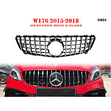 Μπροστινή γρίλια τύπου GT υψηλής ποιότητας για Mercedes A W176 15-18 ετών AMG - DM24 - Sellzone.bg Μπροστινή γρίλια τύπου GT υψηλής ποιότητας για Mercedes A W176 15-18 ετών AMG - DM24