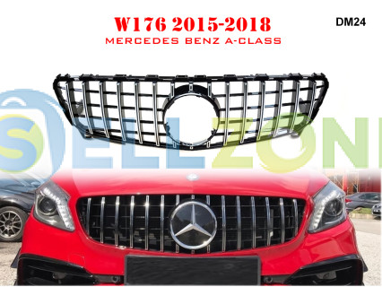 Μπροστινή γρίλια τύπου GT υψηλής ποιότητας για Mercedes A W176 15-18 ετών AMG - DM24