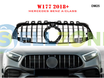 Υψηλής ποιότητας μπροστινή γρίλια GT για Mercedes A W177 +2018 AMG - DM25