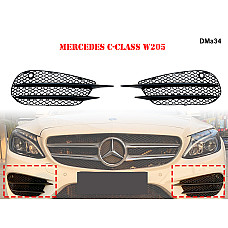 Μαύρες γρίλιες αλογόνου για Mercedes C W205 - DMa34 - Sellzone.bg Μαύρες γρίλιες αλογόνου για Mercedes C W205 - DMa34