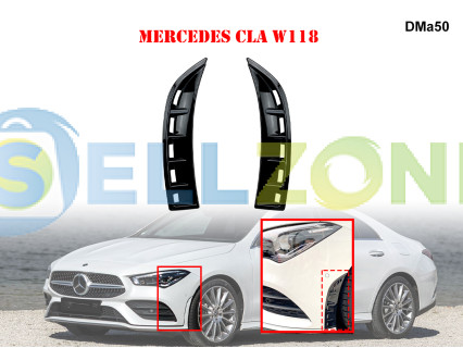 Πλαϊνοί Αεραγωγοί Μπροστινού Προφυλακτήρα για Mercedes CLA W118 - DMa50