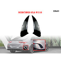 Μαύροι Πρόσθετοι Πλαϊνοί Αεραγωγοί Πίσω Προφυλακτήρα για Mercedes CLA W118 - DMa51