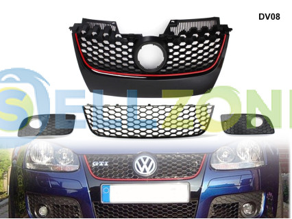 Σετ μπροστινής μάσκας για VW GOLF 5 GTI V - DV08