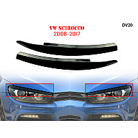 Μαύρα φρυδάκια μπροστινών φαναριών για VW Scirocco - DV20
