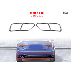 Διπλές μεταλλικές ακροφυσιές εξατμισης με αυτοκόλλητα για AUDI A4 - EA03 - Sellzone.bg Διπλές μεταλλικές ακροφυσιές εξατμισης με αυτοκόλλητα για AUDI A4 - EA03