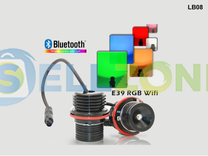 Λαμπτήρες LED Color Angel Eyes Bluetooth για BMW E39 E60 - LB08