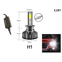 Σετ αδιάβροχων λαμπτήρων LED H1 διόδου για φώτα πορείας - 36W, DC 9V-36V - LU01 - Sellzone.bg Σετ αδιάβροχων λαμπτήρων LED H1 διόδου για φώτα πορείας - 36W, DC 9V-36V - LU01