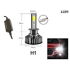 Σετ αδιάβροχων λαμπτήρων LED H1 διόδου για φώτα πορείας - 36W, DC 9V-36V - LU01 - Sellzone.bg Σετ αδιάβροχων λαμπτήρων LED H1 διόδου για φώτα πορείας - 36W, DC 9V-36V - LU01