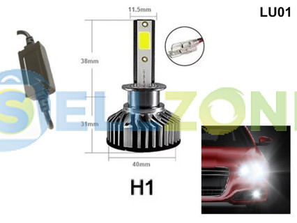 Σετ αδιάβροχων λαμπτήρων LED H1 διόδου για φώτα πορείας - 36W, DC 9V-36V - LU01