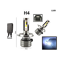 Λαμπτήρες LED H4 αλουμινίου για προβολείς με λευκό φως - 46W, 6000k - LU09 - Sellzone.bg Λαμπτήρες LED H4 αλουμινίου για προβολείς με λευκό φως - 46W, 6000k - LU09