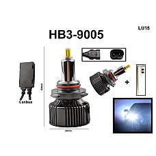 Λαμπτήρες διόδου LED HB3 9005 αλουμινίου με εύκολη τοποθέτηση - 25mm - LU15 - Sellzone.bg Λαμπτήρες διόδου LED HB3 9005 αλουμινίου με εύκολη τοποθέτηση - 25mm - LU15