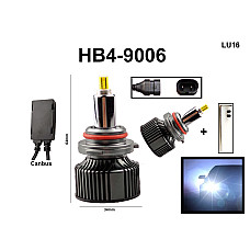 Ισχυροί λαμπτήρες LED HB4 9006 με ισχυρό turbo ανεμιστήρα - 72W - LU16 - Sellzone.bg Ισχυροί λαμπτήρες LED HB4 9006 με ισχυρό turbo ανεμιστήρα - 72W - LU16