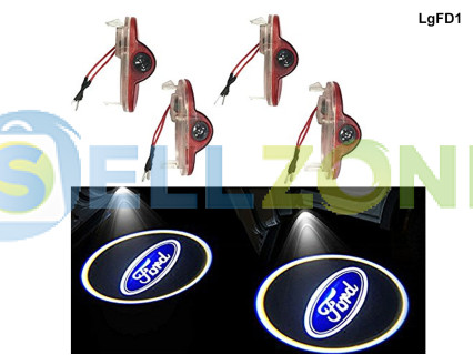 Σετ δύο Προτζέκτορες Πόρτας Αυτοκινήτου με Λογότυπο για FORD - 12V, 5W - LgFD1
