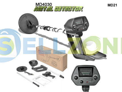 Μαύρος ανιχνευτής μετάλλων για εύρεση μεταλλικών αντικειμένων - MD21
